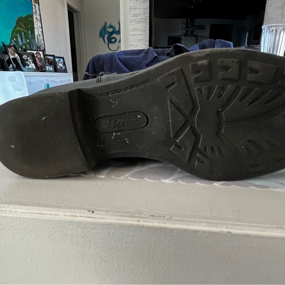 Bass Lauren Leather Black Boots - Picture 5 of 6